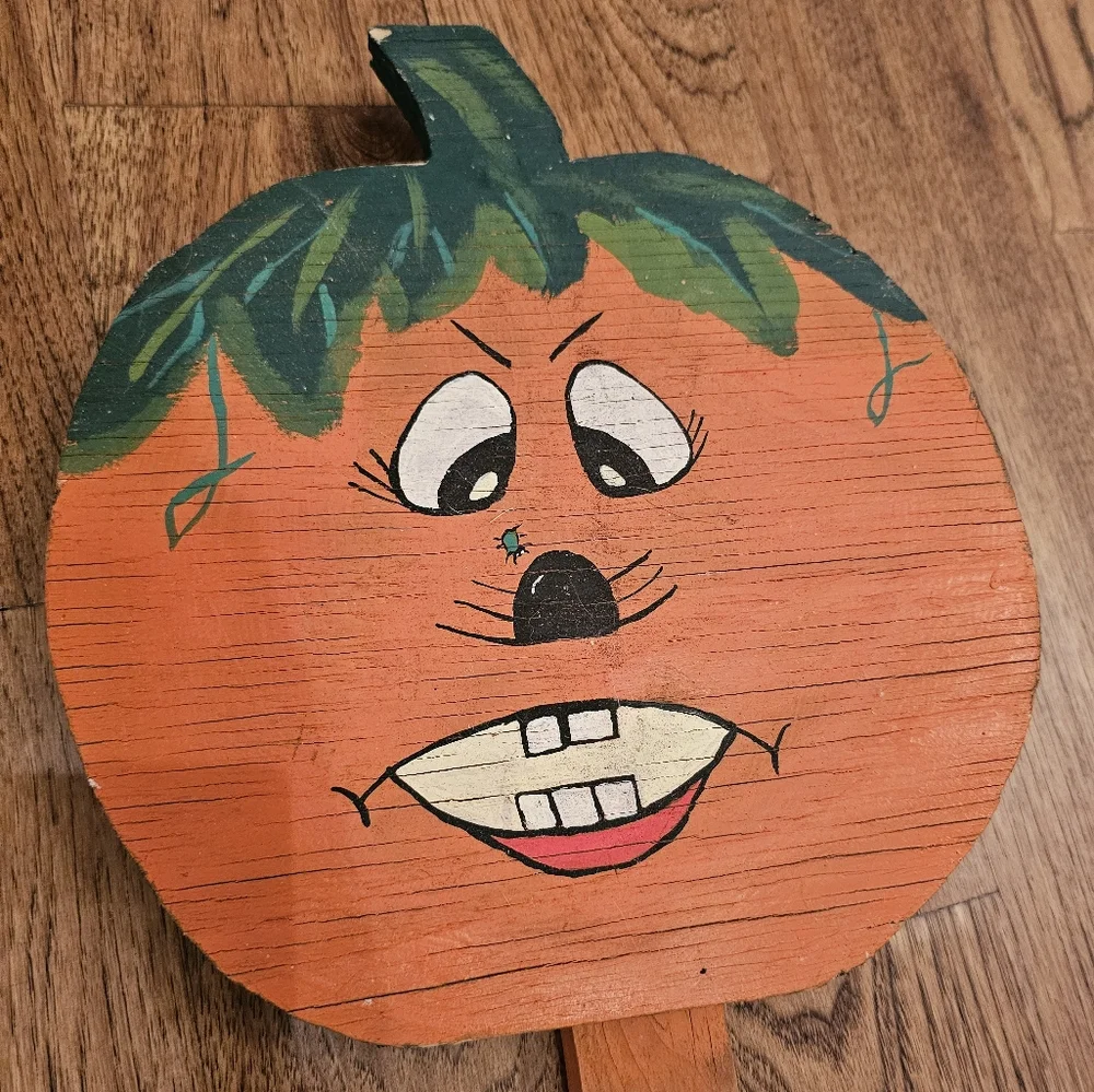 Yard Stake Halloween Pumpkin Fall Home Decorating - Picture 2 of 4